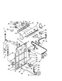 Controls And Rear Panel parts for Whirlpool Washer 2DLSQ7533JQ0 from AppliancePartsPros.com