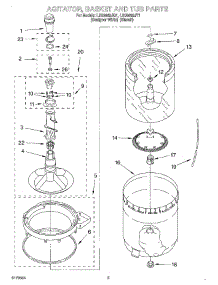 03 - Agitator, Basket And Tub parts for Whirlpool Washer LSQ9665JT1 from AppliancePartsPros.com