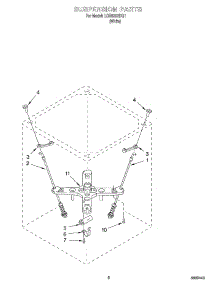 05 - Suspension parts for Whirlpool Washer LCR5232HQ1 from AppliancePartsPros.com