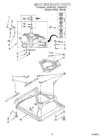 05 - Machine Base parts for Whirlpool Washer LSQ9610JQ1 from AppliancePartsPros.com