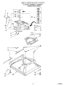 05 - Machine Base parts for Whirlpool Washer LSQ9665JQ1 from AppliancePartsPros.com