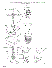 04 - Transmission, Motor And Pump parts for Whirlpool Washer LCR7244HQ1 from AppliancePartsPros.com