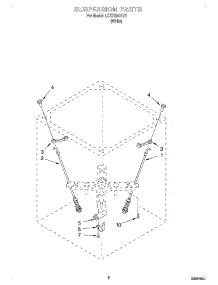 05 - Suspension parts for Whirlpool Washer LCR7244HQ1 from AppliancePartsPros.com