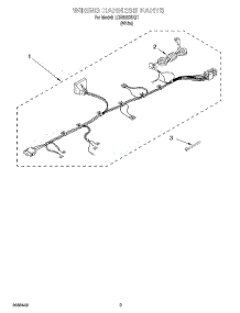 06 - Wiring Harness parts for Whirlpool Washer LCR5232HQ1 from AppliancePartsPros.com