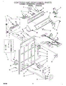 02 - Controls And Rear Panel parts for Whirlpool Washer LSP9355BN0 from AppliancePartsPros.com