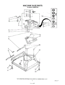 07 - Machine Base parts for Whirlpool Washer LA6800XTF0 from AppliancePartsPros.com
