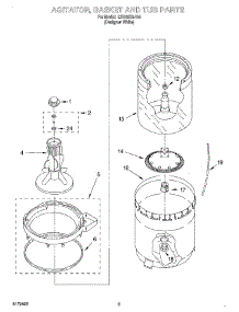 03 - Agitator, Basket And Tub parts for Whirlpool Washer LSR6232JQ0 from AppliancePartsPros.com