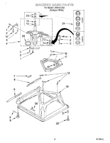 05 - Machine Base parts for Whirlpool Washer LBR4121JQ0 from AppliancePartsPros.com