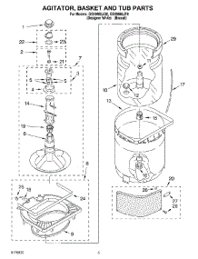 03 - Agitator, Basket And Tub parts for Whirlpool Washer GSX9885JT0 from AppliancePartsPros.com