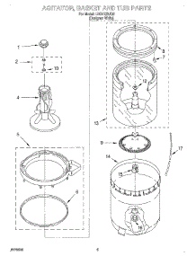 03 - Agitator, Basket And Tub parts for Whirlpool Washer LBR4132JQ0 from AppliancePartsPros.com