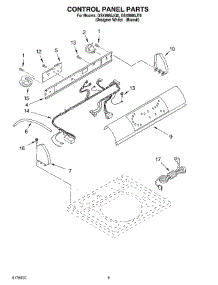06 - Control Panel parts for Whirlpool Washer GSX9885JQ0 from AppliancePartsPros.com