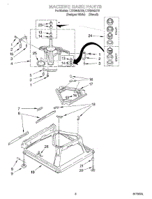 05 - Machine Base parts for Whirlpool Washer LXR9445JT0 from AppliancePartsPros.com