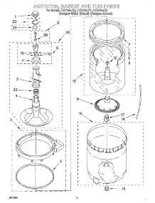 03 - Agitator, Basket And Tub parts for Whirlpool Washer LXR7244JT0 from AppliancePartsPros.com