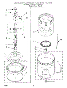 03 - Agitator, Basket And Tub parts for Whirlpool Washer LSR8233JQ0 from AppliancePartsPros.com