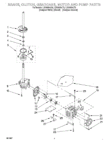04 - Brake, Clutch, Gearcase, Motor And Pump parts for Whirlpool Washer LSQ9564JQ0 from AppliancePartsPros.com