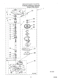 08 - Gearcase parts for Whirlpool Washer LSR8233JT0 from AppliancePartsPros.com