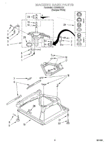 05 - Machine Base parts for Whirlpool Washer LXR6432JQ0 from AppliancePartsPros.com