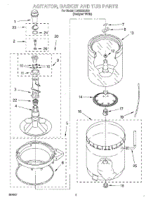 03 - Agitator, Basket And Tub parts for Whirlpool Washer LSQ8520JQ0 from AppliancePartsPros.com