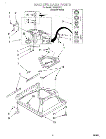 05 - Machine Base parts for Whirlpool Washer LSQ8520JQ0 from AppliancePartsPros.com