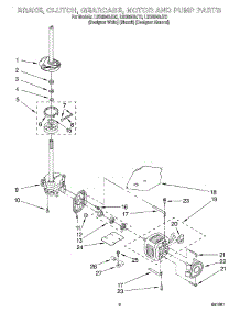 05 - Brake, Clutch, Gearcase, Motor & Pump parts for Whirlpool Washer LSQ8543JQ0 from AppliancePartsPros.com
