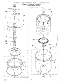 03 - Agitator, Basket And Tub parts for Whirlpool Washer LSQ8500JT0 from AppliancePartsPros.com