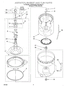 03 - Agitator, Basket And Tub parts for Whirlpool Washer LSN1000JT0 from AppliancePartsPros.com
