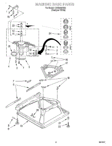 05 - Machine Base parts for Whirlpool Washer LSH9264HQ0 from AppliancePartsPros.com