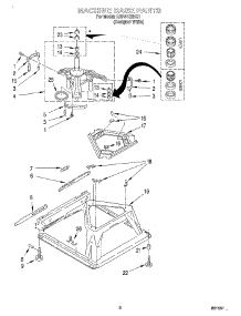 05 - Machine Base parts for Whirlpool Washer LBR4132HQ1 from AppliancePartsPros.com