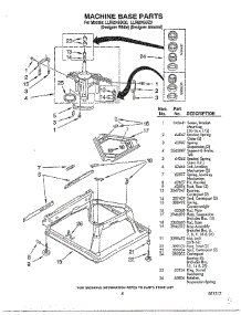 Machine Base parts for Whirlpool Washer LLR9245DQO from AppliancePartsPros.com