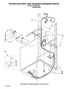 05 - Dryer Support And Washer Harness Parts parts for Whirlpool Washer Dryer Combo WET3300XQ0 from AppliancePartsPros.com