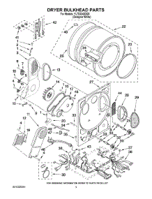 04 - Dryer Bulkhead Parts parts for Whirlpool Washer Dryer Combo YLTE5243DQ9 from AppliancePartsPros.com