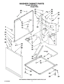 07 - Washer Cabinet Parts parts for Whirlpool Washer Dryer Combo WET3300XQ0 from AppliancePartsPros.com