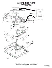 09 - Machine Base Parts parts for Whirlpool Washer Dryer Combo WET3300XQ0 from AppliancePartsPros.com