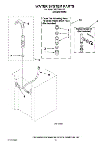 13 - Water System Parts parts for Whirlpool Washer Dryer Combo WET3300XQ0 from AppliancePartsPros.com