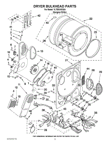 04 - Dryer Bulkhead Parts parts for Whirlpool Washer Dryer Combo YLTE5243DQA from AppliancePartsPros.com