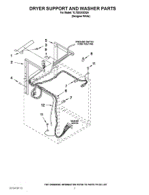 05 - Dryer Support And Washer Parts parts for Whirlpool Washer Dryer Combo YLTE5243DQA from AppliancePartsPros.com