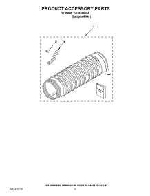 14 - Product Accessory Parts parts for Whirlpool Washer Dryer Combo YLTE5243DQA from AppliancePartsPros.com