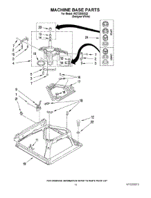09 - Machine Base Parts parts for Whirlpool Washer Dryer Combo WGT3300SQ2 from AppliancePartsPros.com