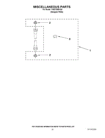 14 - Miscellaneous Parts parts for Whirlpool Washer Dryer Combo YWET3300XQ0 from AppliancePartsPros.com