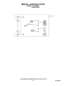 15 - Miscellaneous Parts parts for Whirlpool Washer Dryer Combo YLTE5243DQ9 from AppliancePartsPros.com
