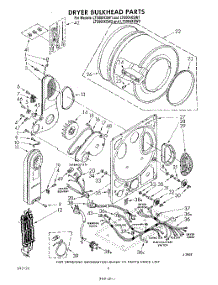 05 - Dryer Bulkhead parts for Whirlpool Washer Dryer Combo LT5000XSW1 from AppliancePartsPros.com