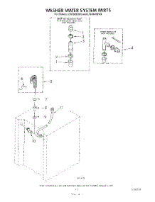 12 - Washer Water System parts for Whirlpool Washer Dryer Combo LT5004XSW3 from AppliancePartsPros.com