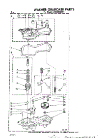 11 - Washer Gearcase parts for Whirlpool Washer Dryer Combo LT4900XMW1 from AppliancePartsPros.com