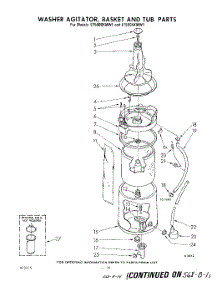 11 - Washer Agitator, Basket And Tub parts for Whirlpool Washer Dryer Combo LT5000XMW1 from AppliancePartsPros.com