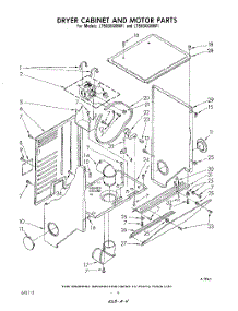 04 - Dryer Cabinet And Motor parts for Whirlpool Washer Dryer Combo LT5004XMW1 from AppliancePartsPros.com