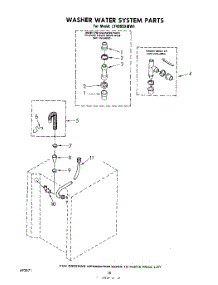 15 - Washer Water System parts for Whirlpool Washer Dryer Combo LT4900XMW1 from AppliancePartsPros.com
