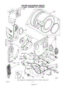 05 - Dryer Bulkhead parts for Whirlpool Washer Dryer Combo LT5004XMW1 from AppliancePartsPros.com