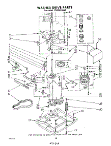 13 - Washer Drive parts for Whirlpool Washer Dryer Combo LT4900XMW2 from AppliancePartsPros.com