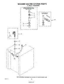 15 - Washer Water System parts for Whirlpool Washer Dryer Combo LT4900XMW2 from AppliancePartsPros.com