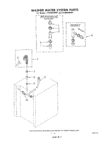 12 - Washer Water System parts for Whirlpool Washer Dryer Combo LT5004XMW1 from AppliancePartsPros.com